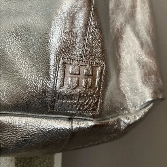 Leather Festival Metallic Large Hobo With Pouch - Picture 2 of 6